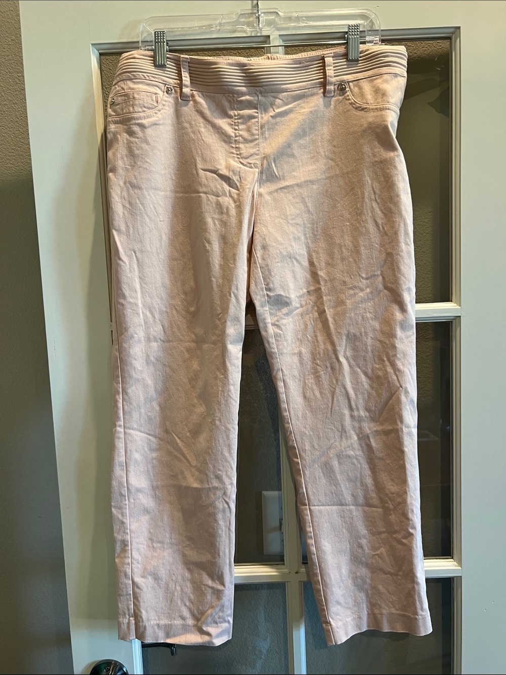 🔥2/$5 Zac & Rachel Straight Leg Cropped Pants in Blush